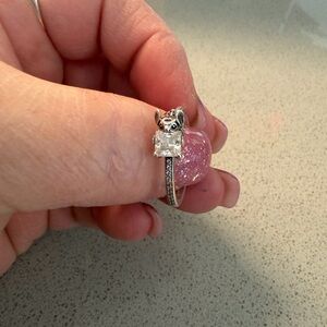 Pandora Stitch ring with Sparkling Stone